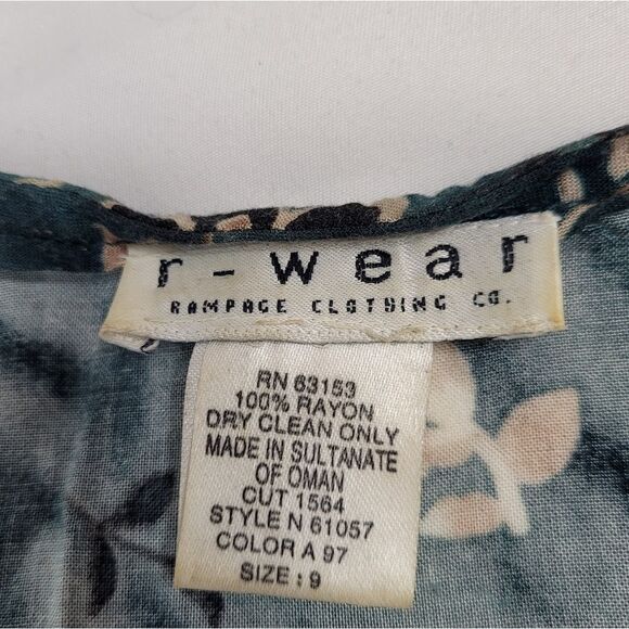 VINTAGE 90s‎ grunge floral mini dress corset tie up back sleeveless S - Picture 5 of 8